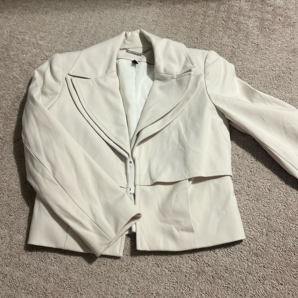 WHBM Cream Blazer